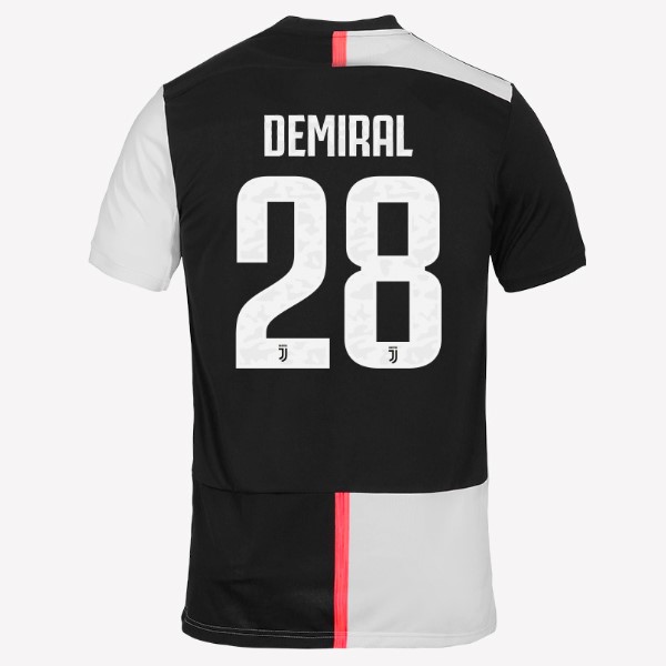 Camiseta Juventus NO.28 Demiral Primera equipación 2019-2020 Blanco Negro